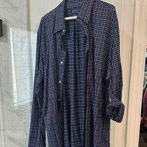 Polo by Ralph Lauren Blue Checkered Dress Shirt - classic fit performance